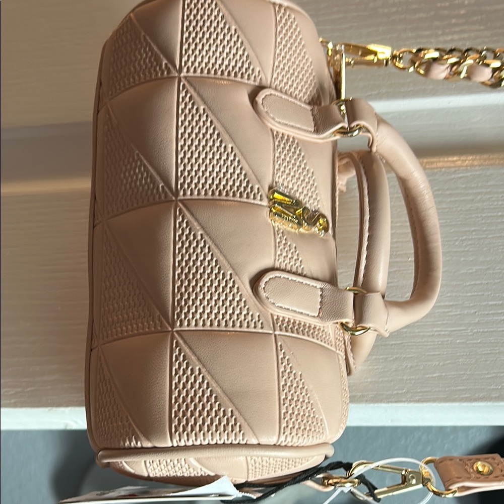 Steve Madden Cream Crossbody Bag with Quilted Design